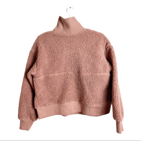 Joy Lab Sherpa Pullover Jacket Mauve Pink Size XS - Picture 5 of 6